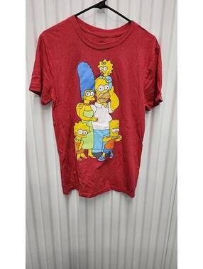 New The Simpsons Family Red T-shirt Brand New Without Tags Size Medium
